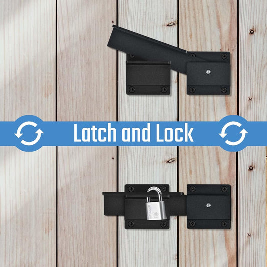 3.5mm Flip Gate Latch Lock with Padlock Hole