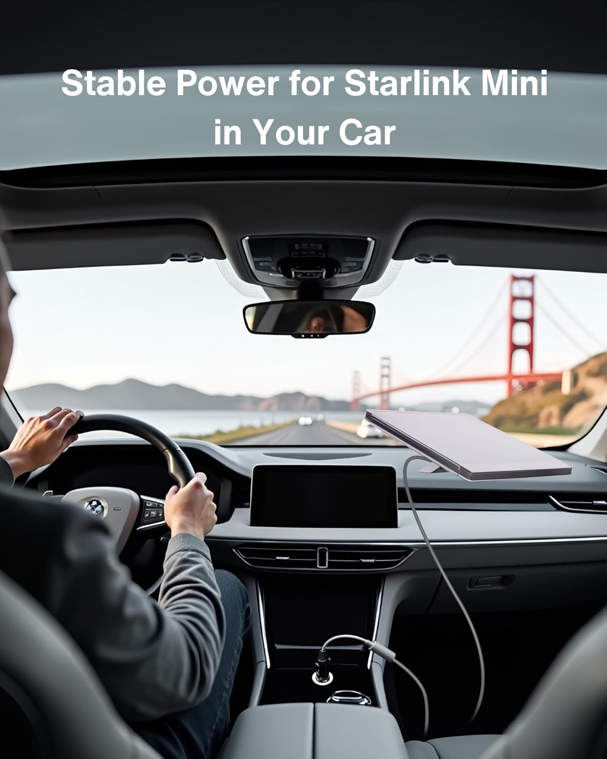 Car Charger to DC Female Adapter Cable for Starlink Mini