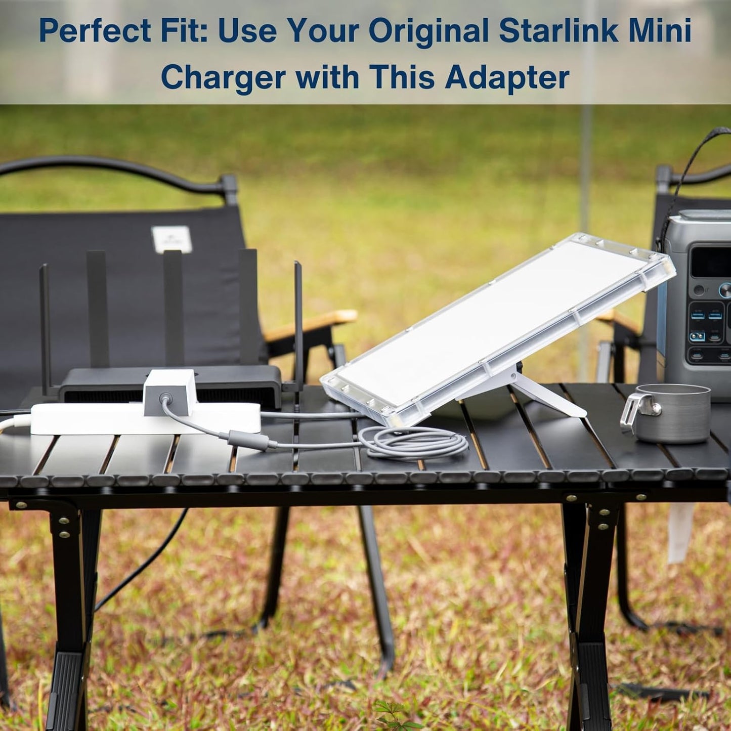 DC Male to DC Female Power Adapter Cable for Starlink Mini