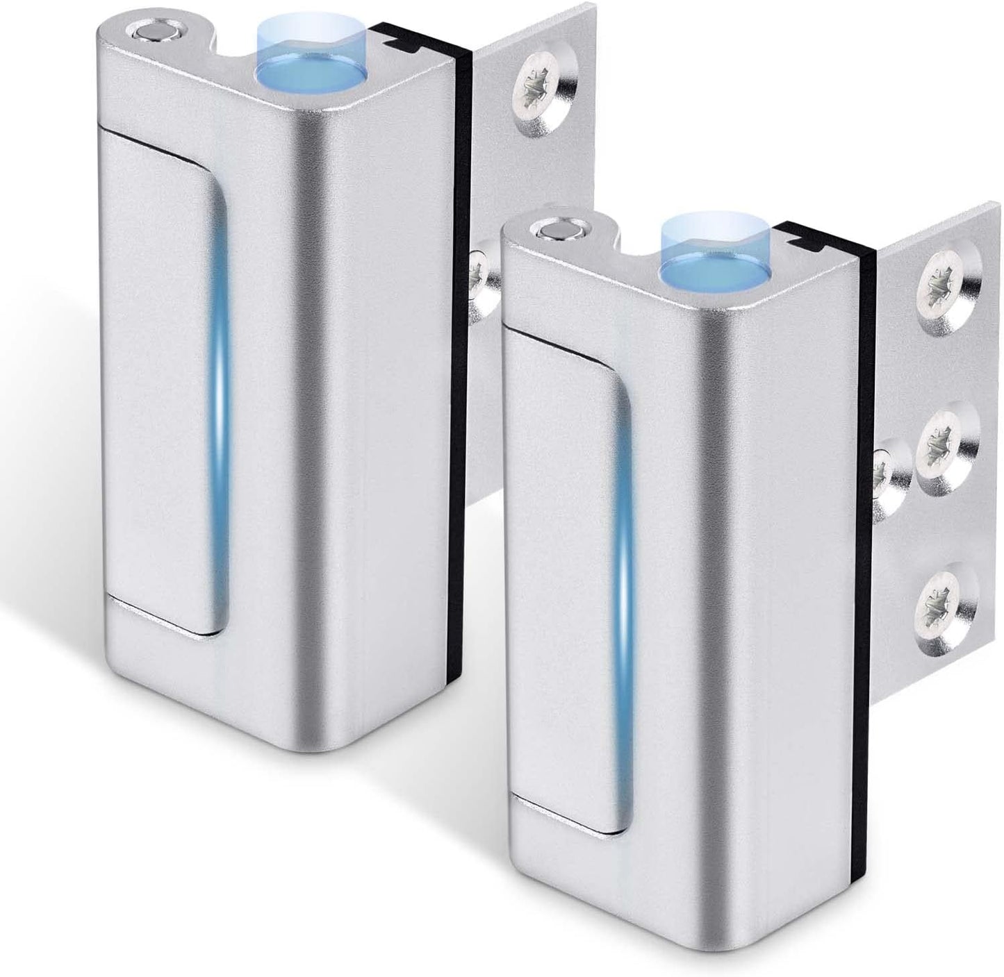 Home Security Door Reinforcement Lock, Silver