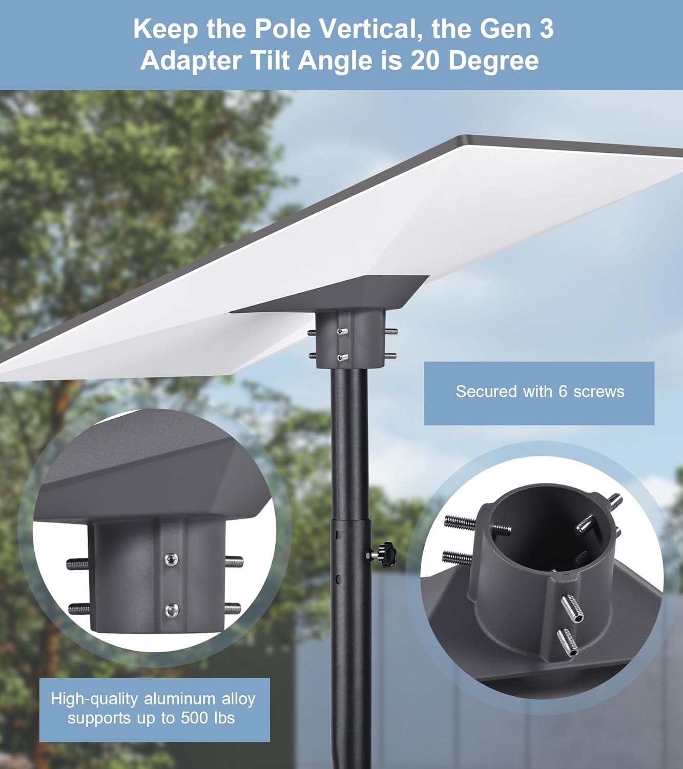 Pipe Adapter for Starlink Standard/Gen 3