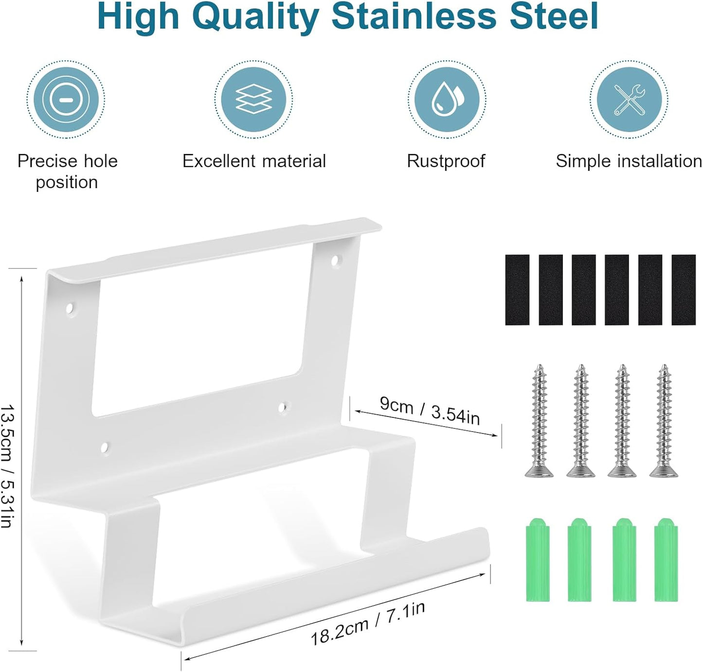 Router and Power Supply Wall Mount Kit for Starlink Standard/Gen 3