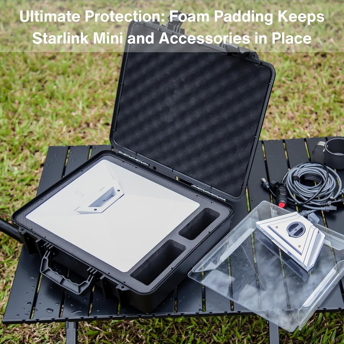 Protective Hard Storage Case for Starlink Mini with Foam Padding