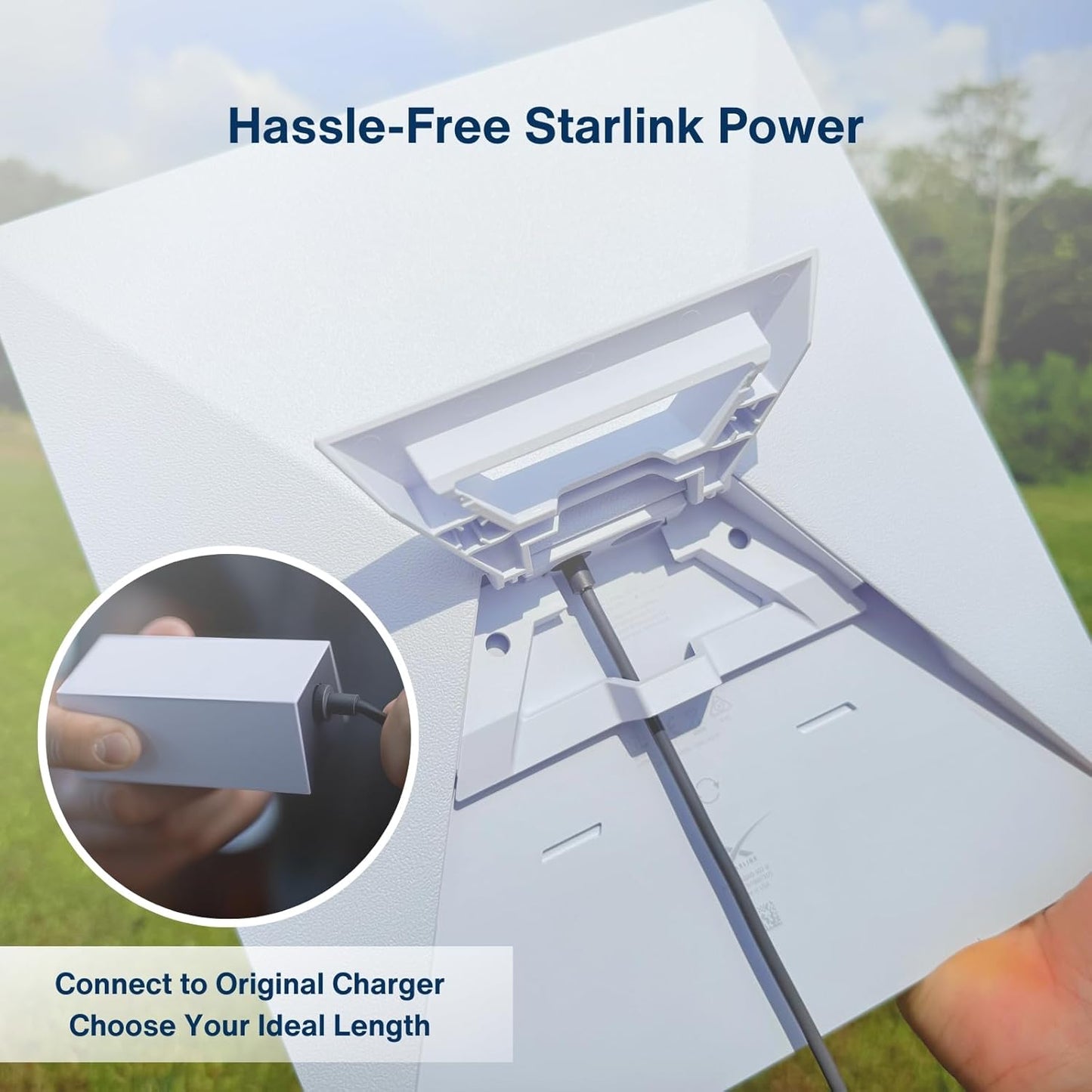 DC to DC Power Cable Cord 19AWG for Starlink Mini