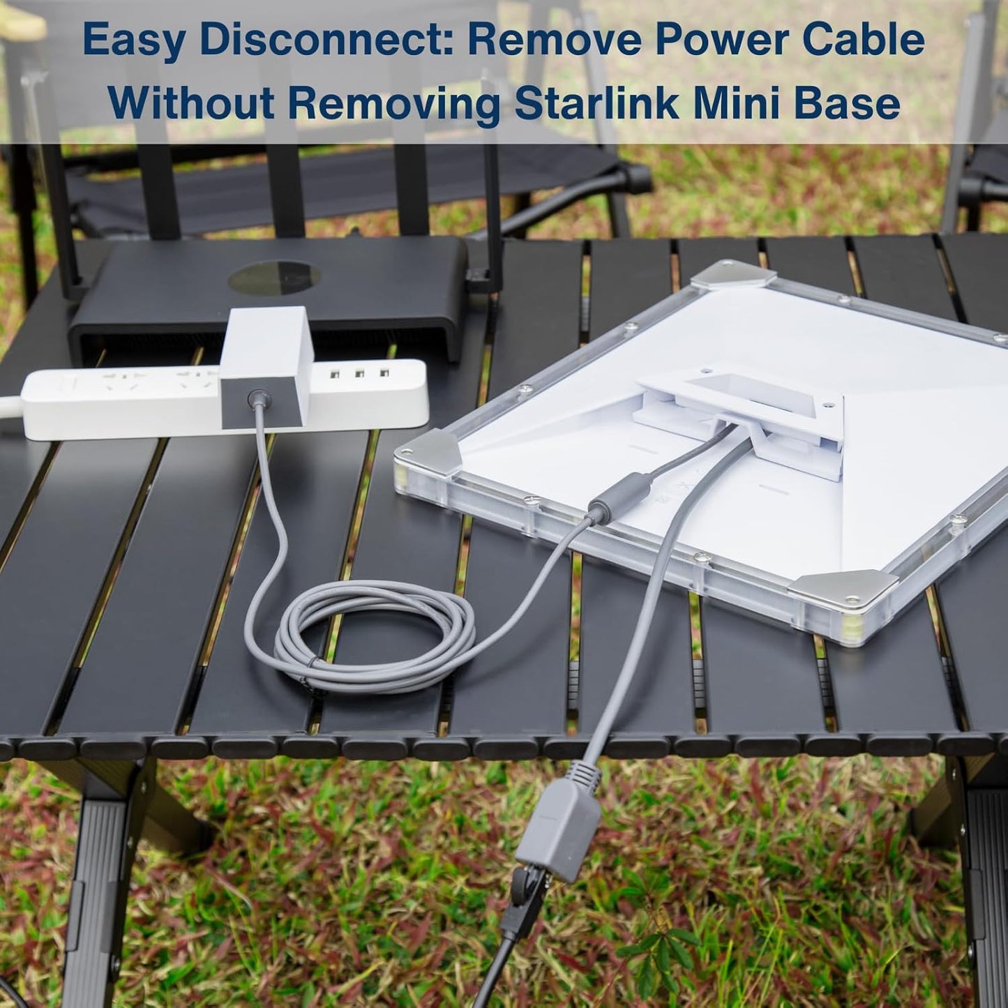 DC Male to DC Female Power Adapter Cable for Starlink Mini
