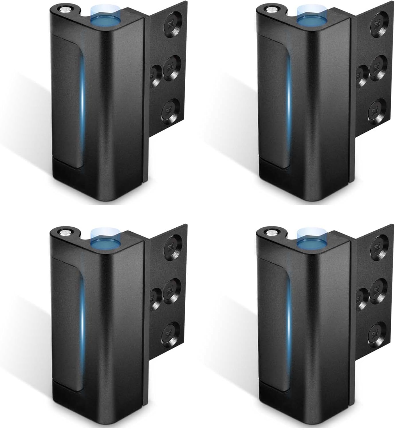 Home Security Door Reinforcement Lock, Black