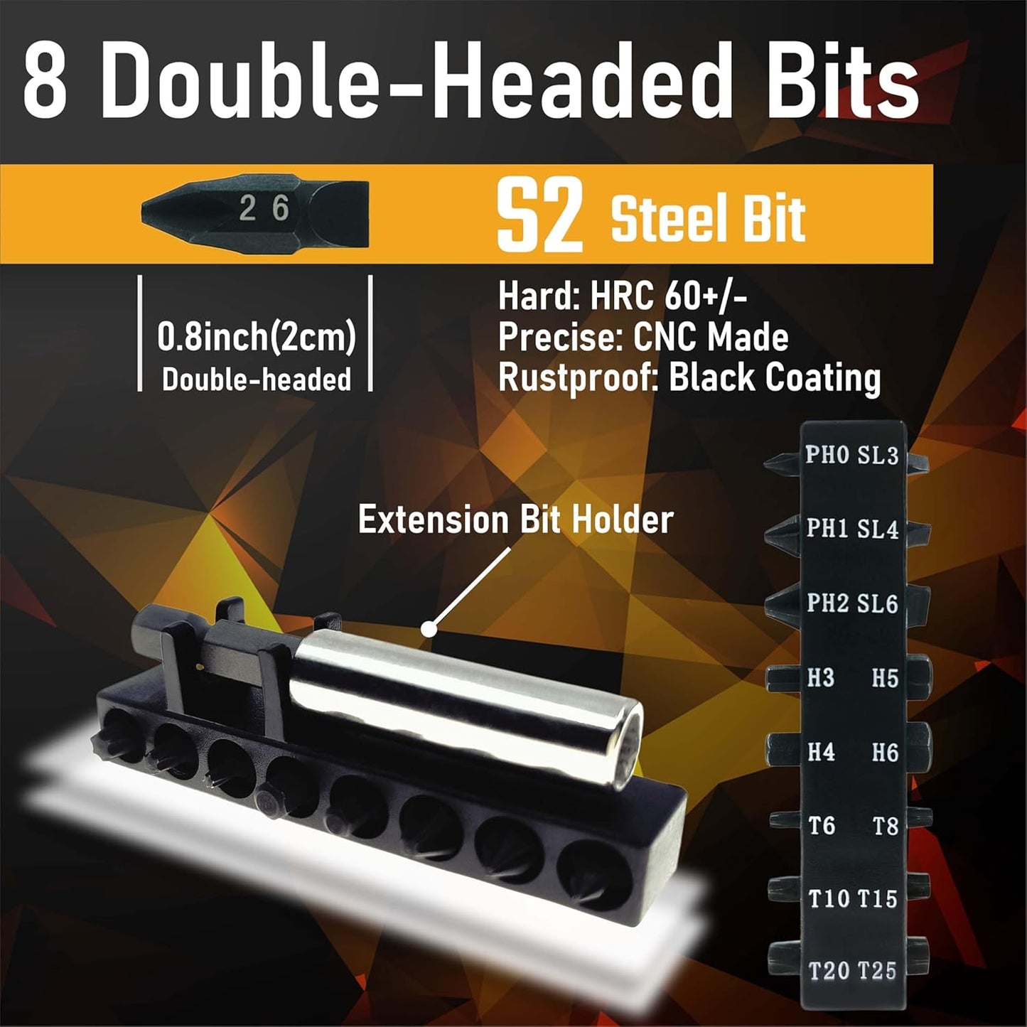 10in1 Short Stubby Mini Screwdriver for tight spots