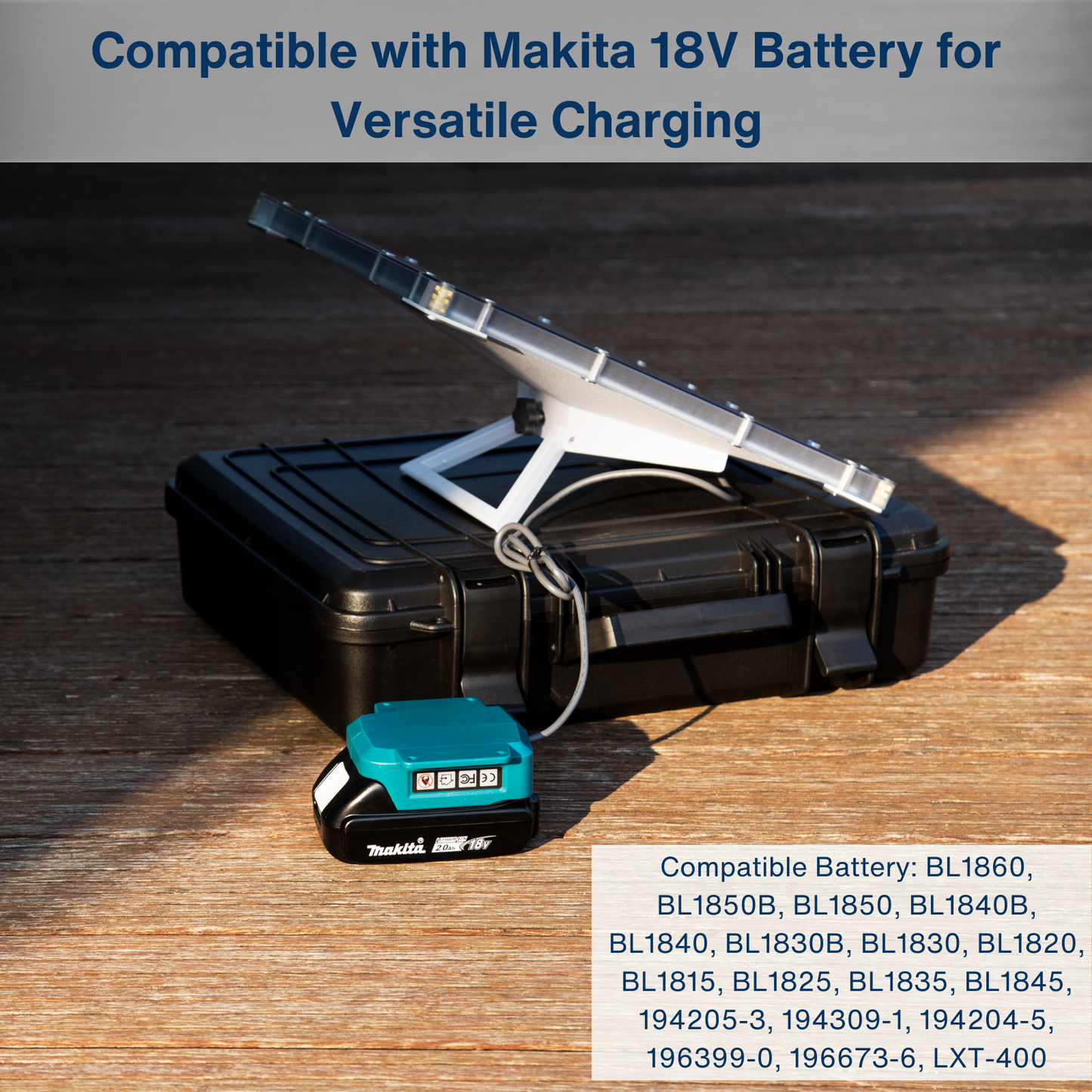 Battery Powered Charger for Starlink Mini Compatible with Makita Batteries