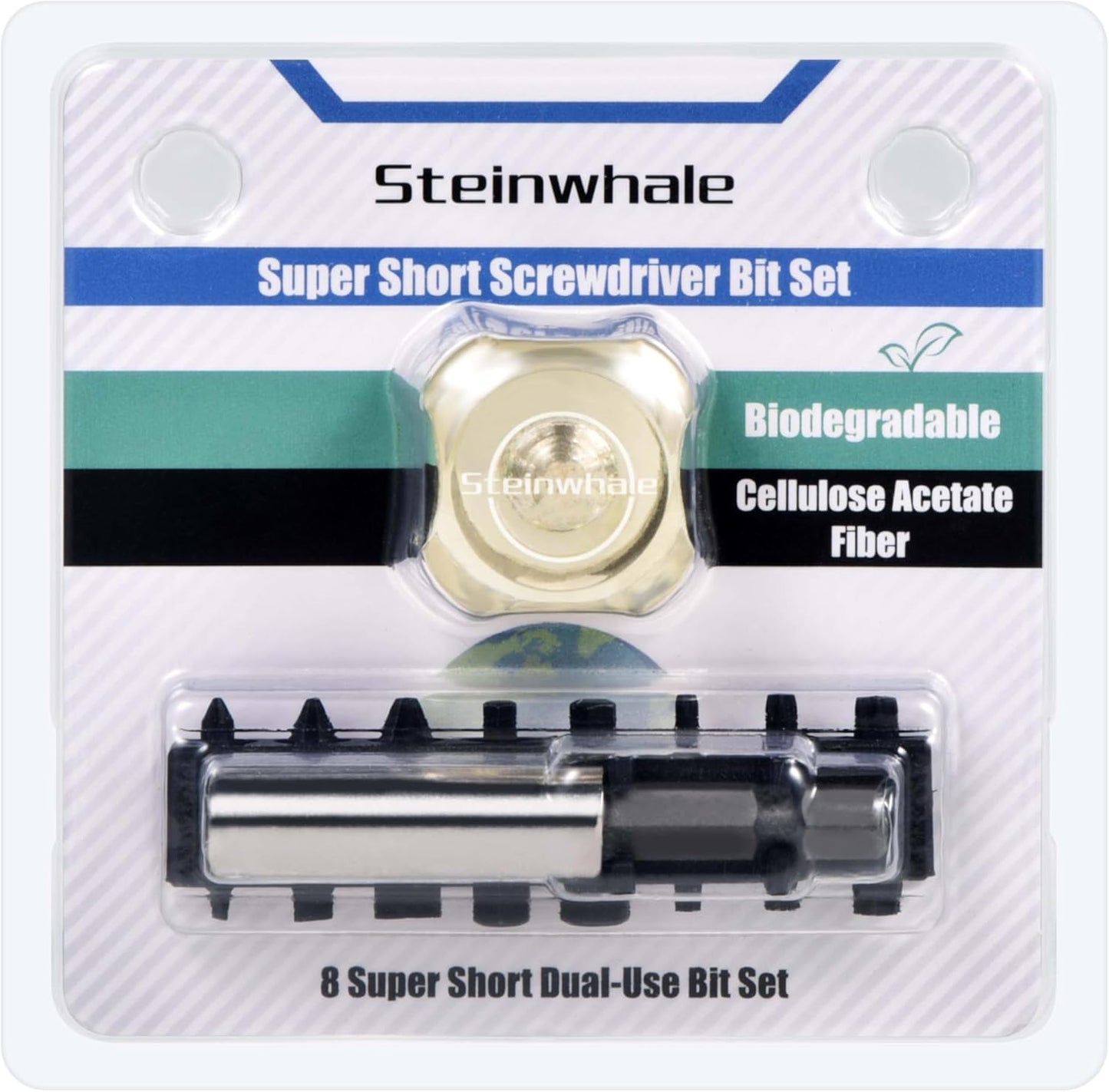 10in1 Short Stubby Mini Screwdriver for tight spots