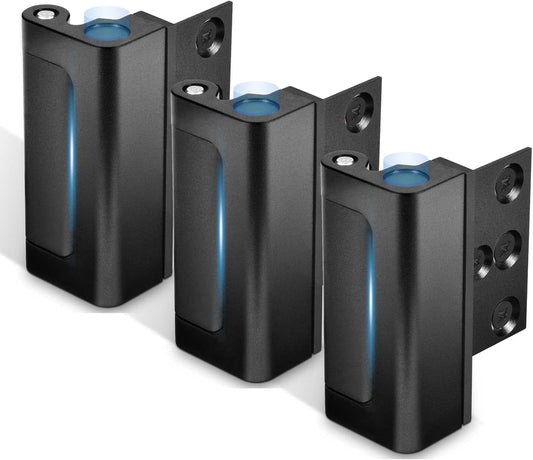 Home Security Door Reinforcement Lock, Black