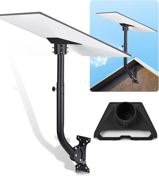Adjustable Mounting Kit with Aluminums Pipe Adapter Pole Mount for Starlink Standard/Gen 3