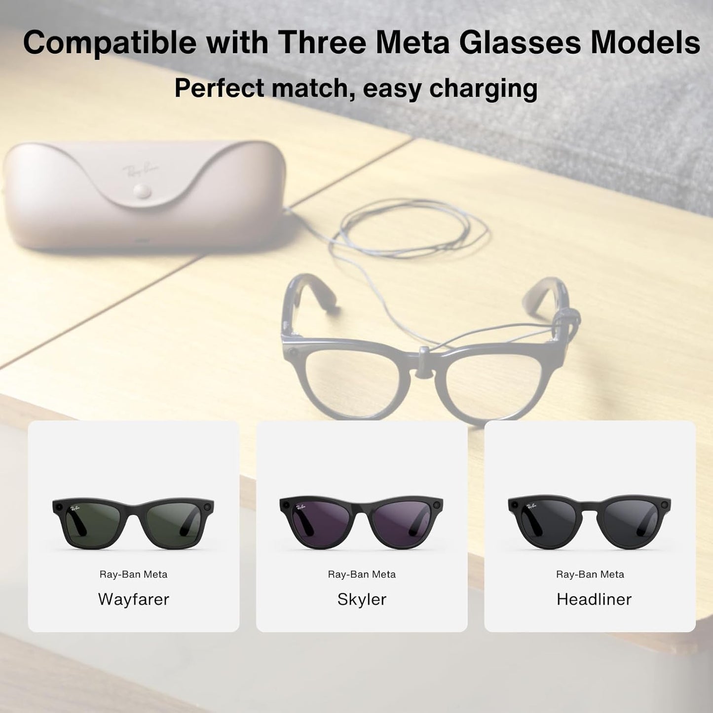 Charging Cable for RayBan Meta Glasses