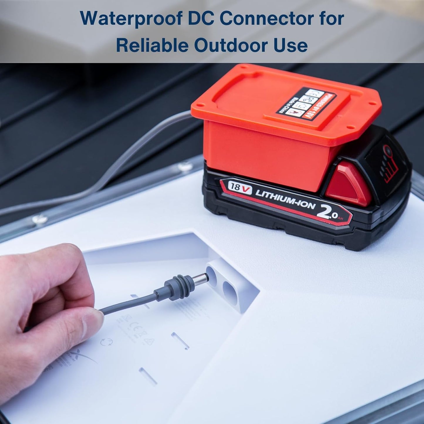Battery Powered Charger for Starlink Mini Compatible with Milwaukee Batteries