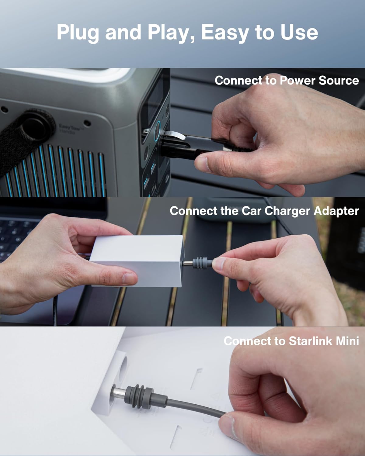 Car Charger to DC Female Adapter 60W Output for Starlink Mini
