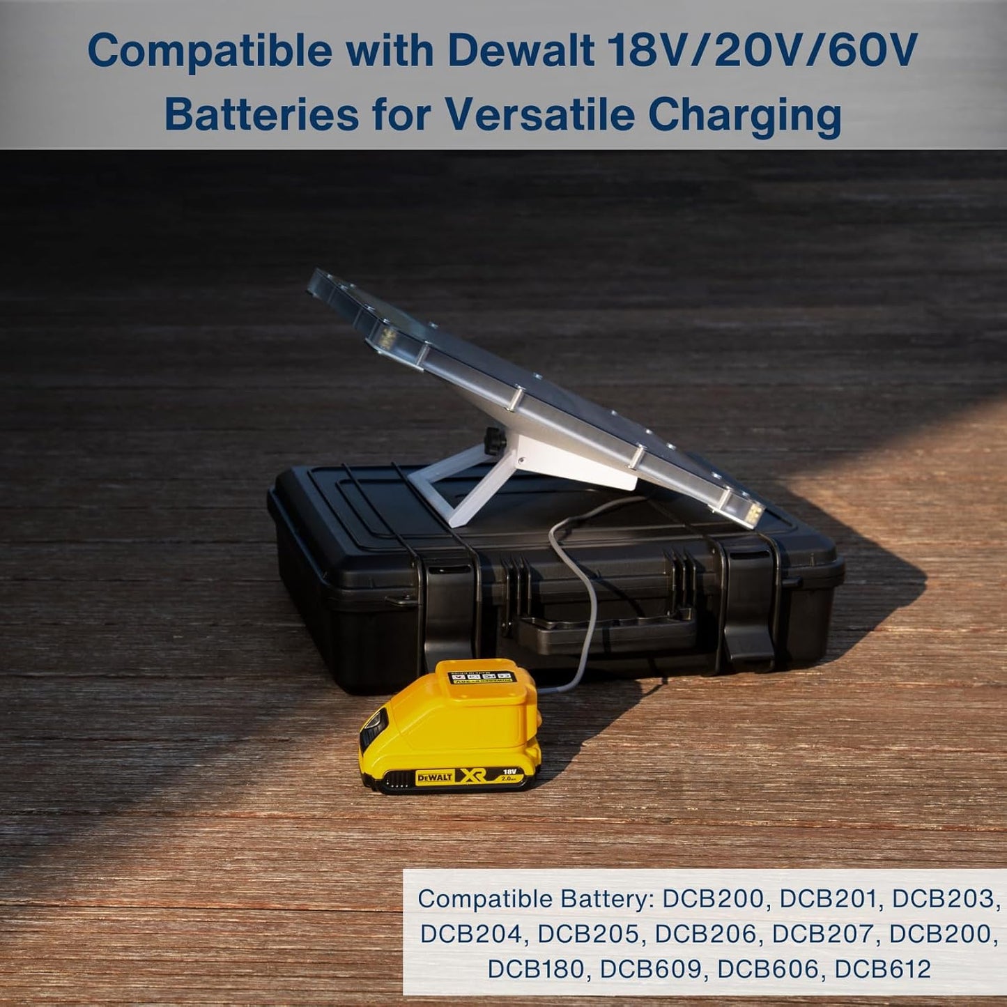 Battery Powered Charger for Starlink Mini Compatible with DeWalt Batteries