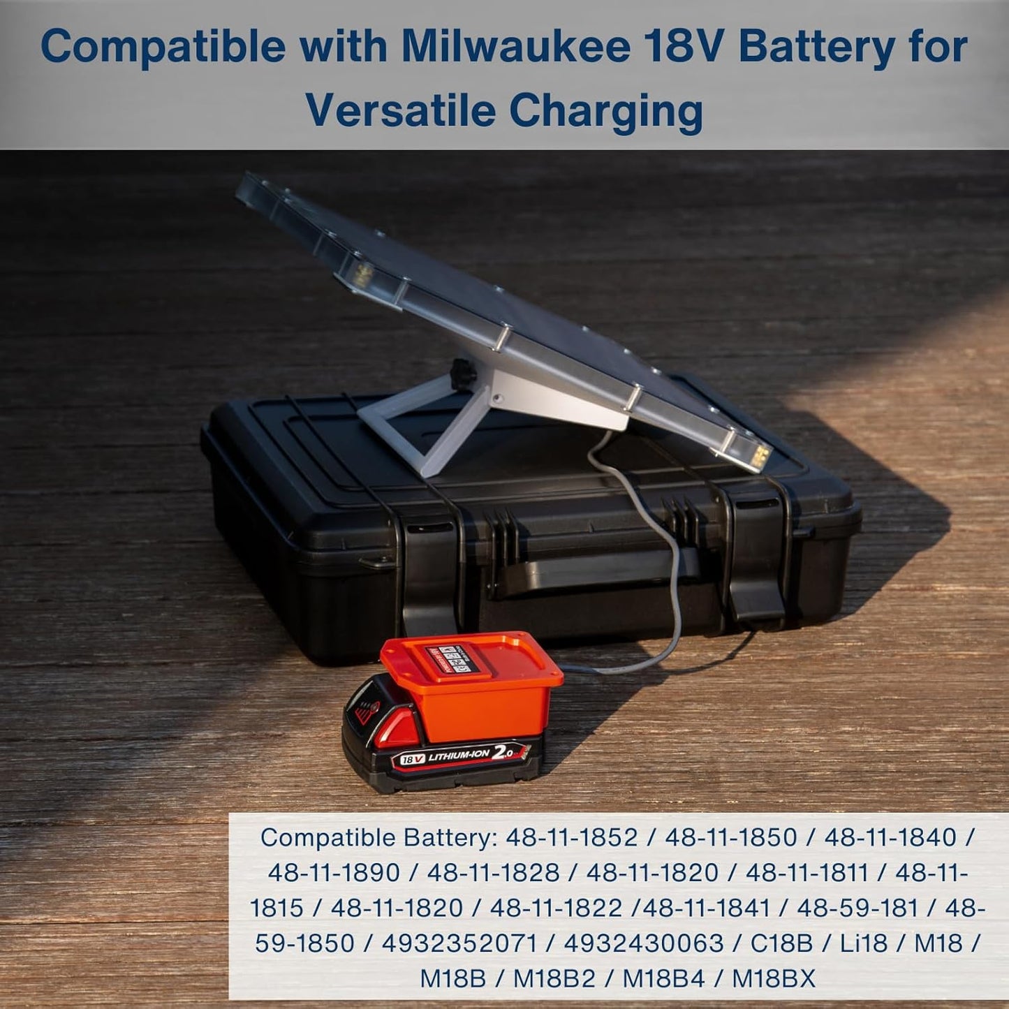 Battery Powered Charger for Starlink Mini Compatible with Milwaukee Batteries