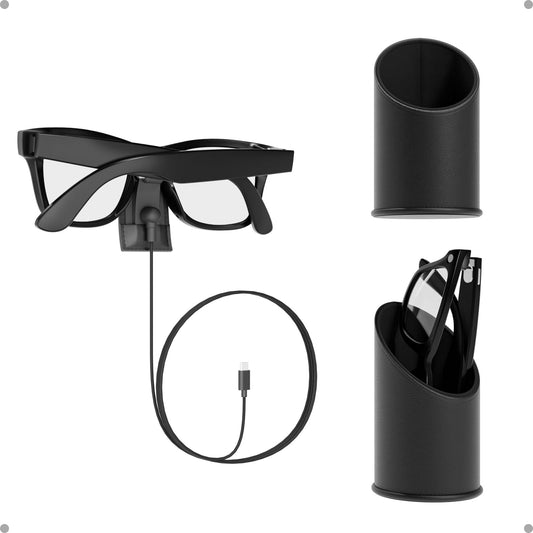Holder and Magnetic Charging Stand for Ray-Ban Meta 2