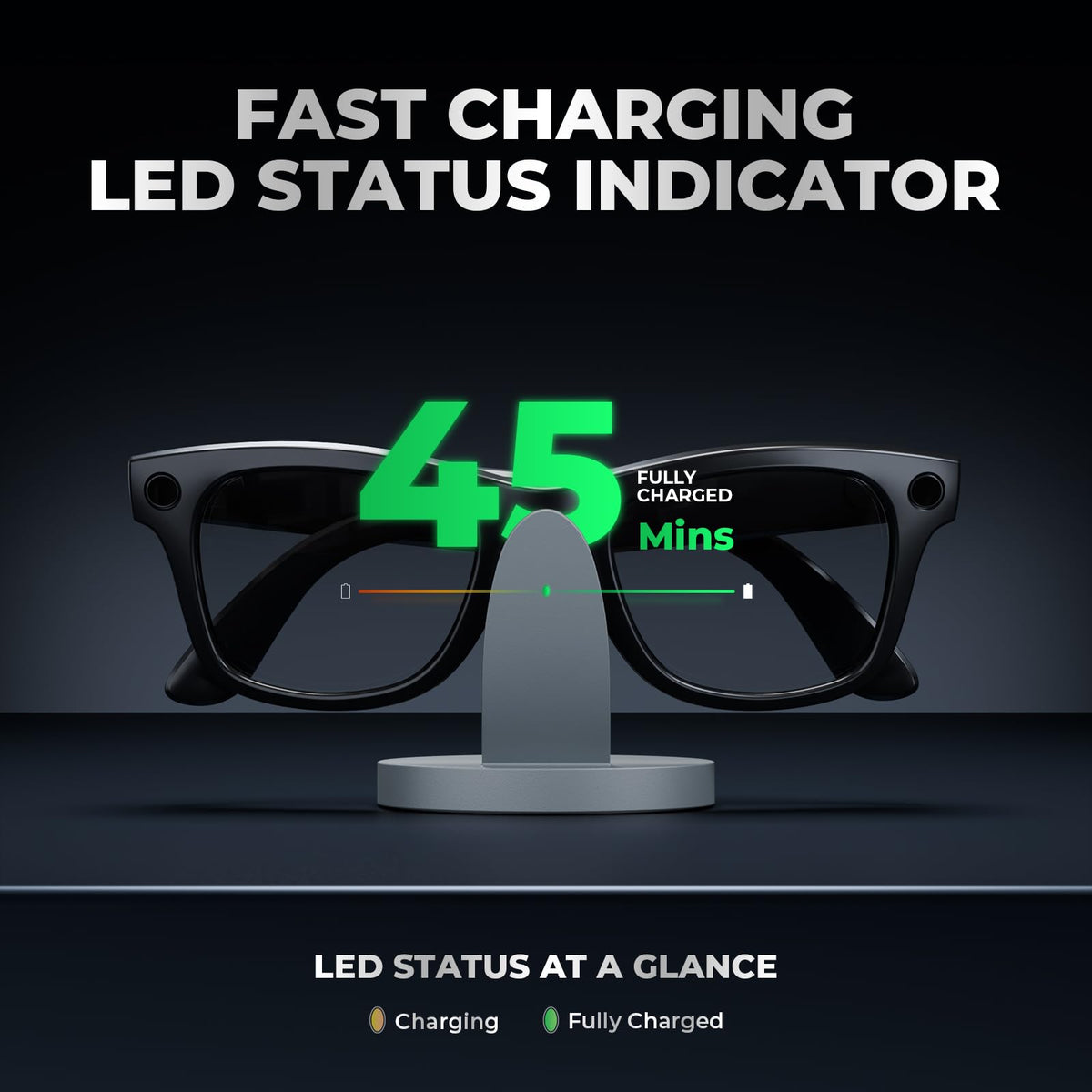 Fast Charging Dock for Ray-Ban Meta Smart Glasses