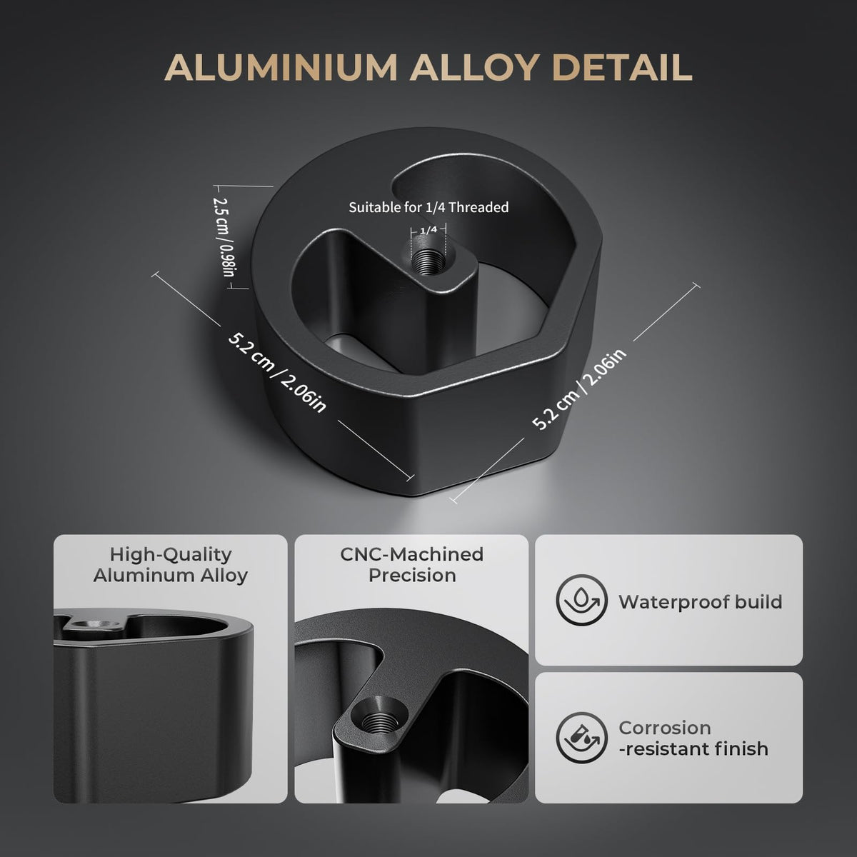 Aluminum 1/4¡å-20 Thread Tripod Adapter for Starlink Mini