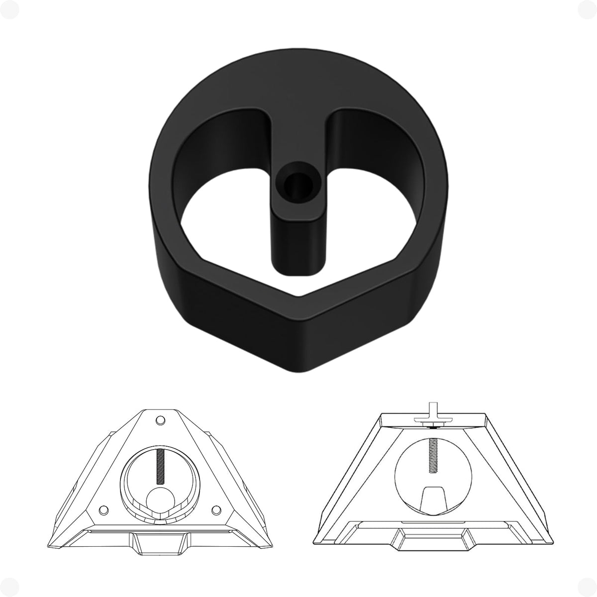 Aluminum 1/4¡å-20 Thread Tripod Adapter for Starlink Mini