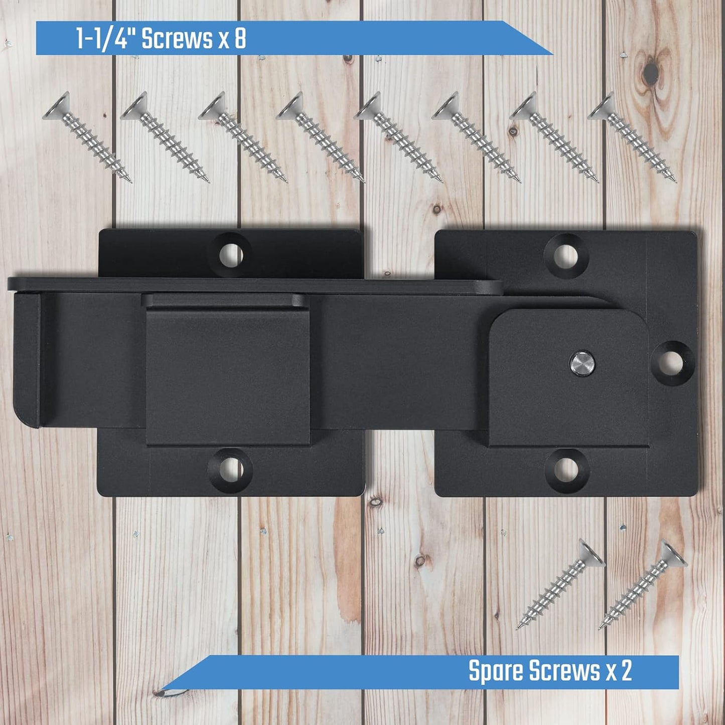 7.5" Flip Gate Latch Lock with Padlock Holes